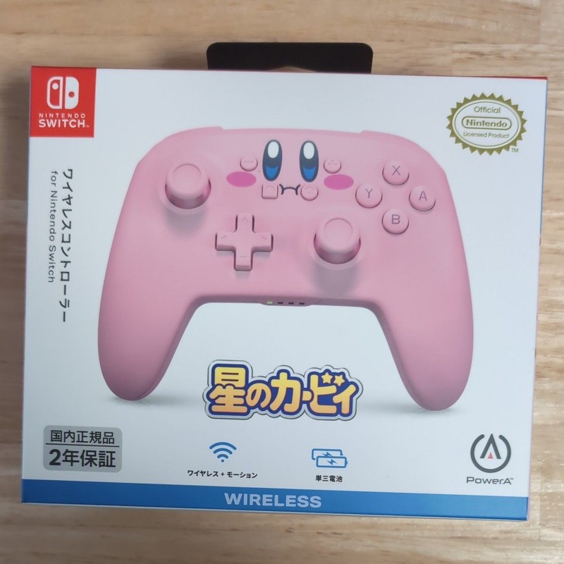 PowerA Kirby Mouthful Mode Wireless Controller for Nintendo Switch New
