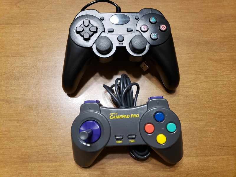 SnakeByte PS3 Playstation controller & Gravis Gamepad Pro w/ D-pad arcade stick