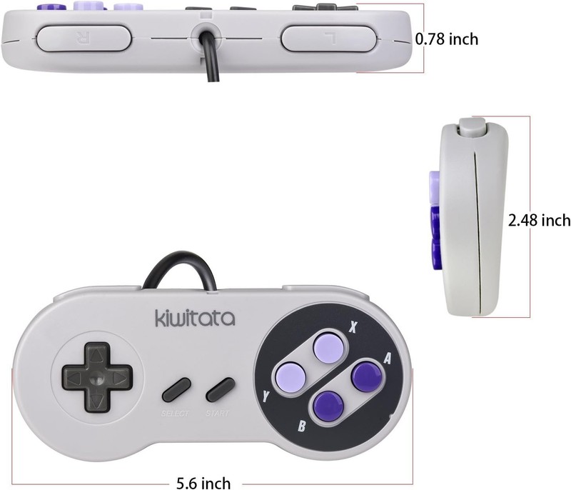 2X Classic SNES USB Controller for PC Gamings Retro SNES Wired USB Game Emula... gallery