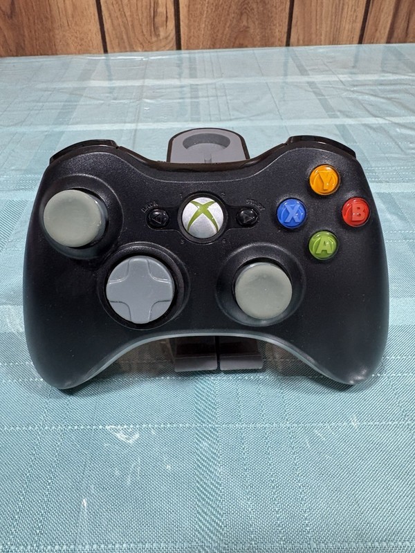 Microsoft Xbox 360 Wireless Controller OEM Black & Grey Authentic TESTED 🔥🔥🔥