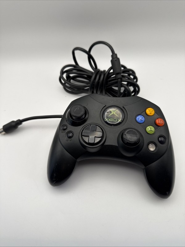 Microsoft Xbox Controller S Wired Black Model X08-69873 Original Untested