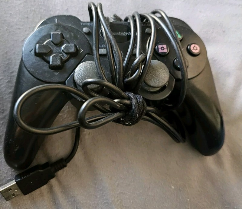 Snakebyte SB00566 USB Wired Game Controller Sony PlayStation 3 Black Untested