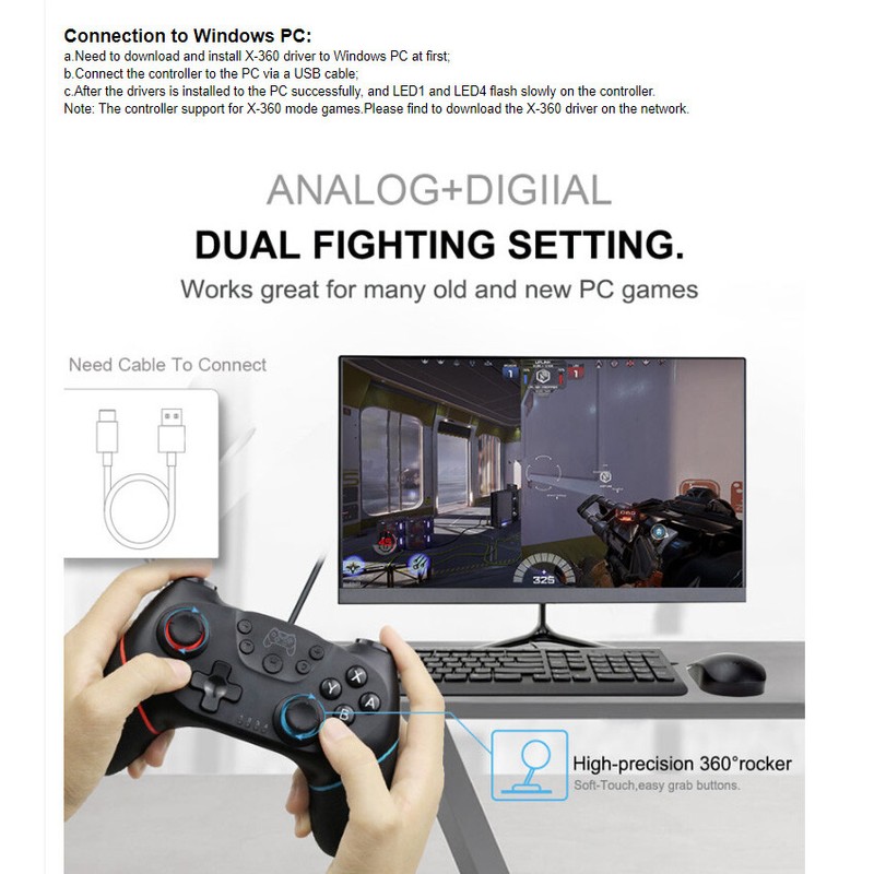 Wireless Gamepad Joysticks Bluetooth Video Game Controller for Smart TV Box gallery