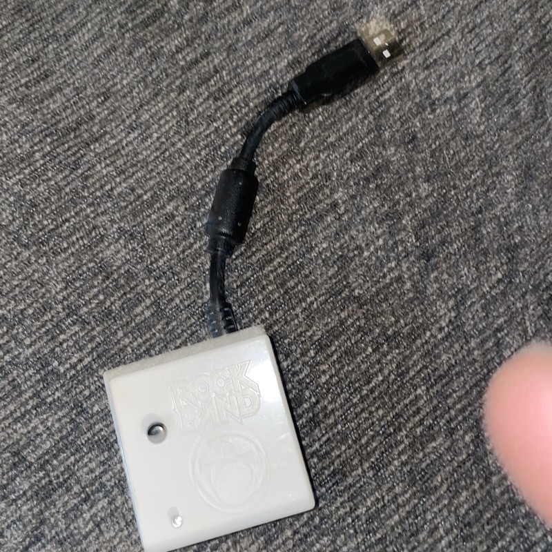 Wii Rock Band Wireless Drums Dongle Receiver Harmonix WDMSELEA2B VFRHMXDDG04