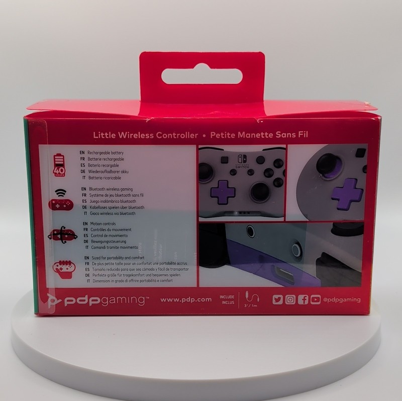 PDP Little Wireless Controller Gray/Purple Bluetooth for Switch OLED/Lite gallery