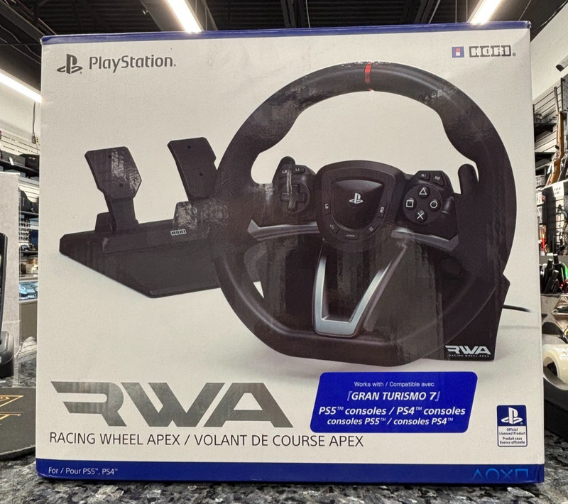 Hori – Racing Wheel Apex – Compatible w/ Playstation 4 & 5 – ON SALE !!