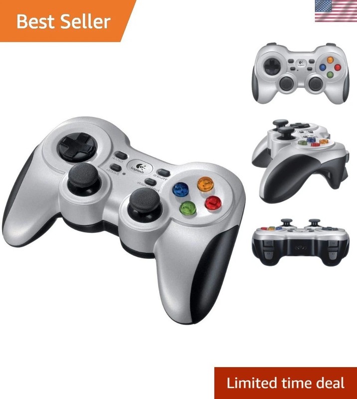 F710 Wireless Gaming Controller – Supports Windows 7 to 11 with Vibration
