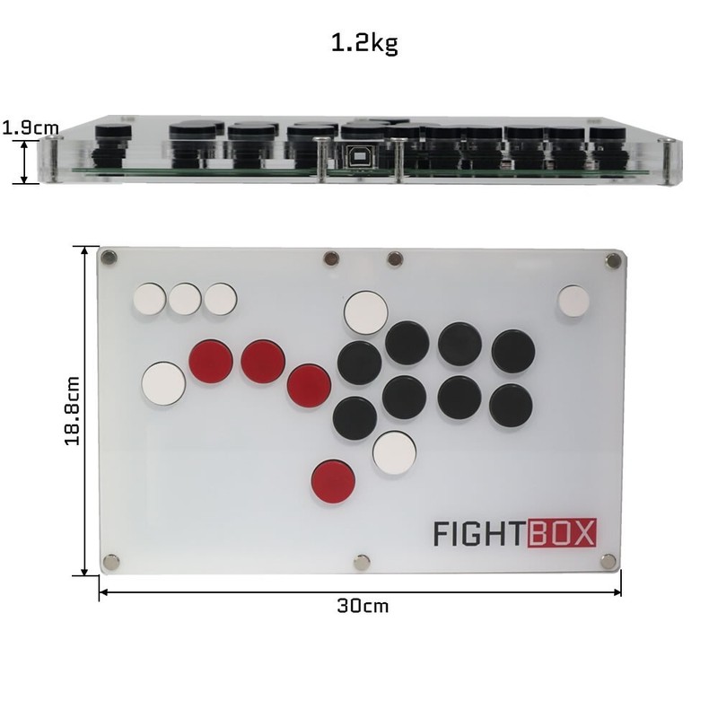 FightBox B10 All Button Leverless Arcade Game Controller for PC Switch gallery
