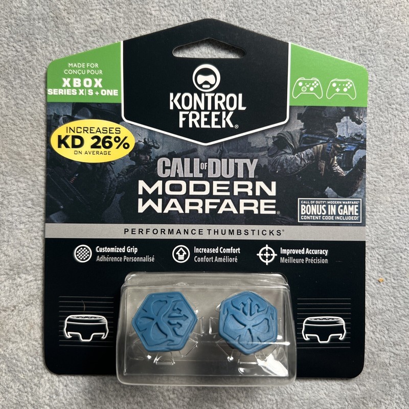 Kontrol Freek Xbox One S X Controller Performance Grip FPS Modern Warfare Blue