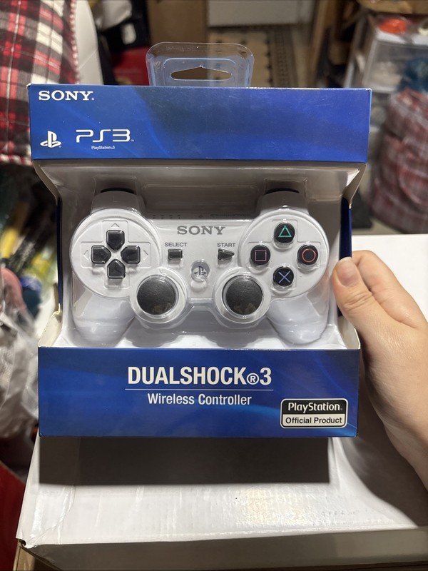 Sony PS3 DualShock 3 Wireless Controller – White– New Open Box