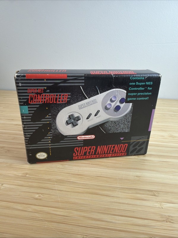 Super Nintendo SNS-005 SNES Original Controller BOX ONLY BOX ONLY NO CONTROLLER