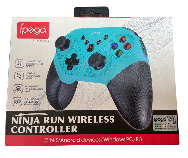 NEW BLUE NINJA RUN WIRELESS CONTROLLER FOR N-S/ANDROID DEVICES/WINDOWS PC/P3