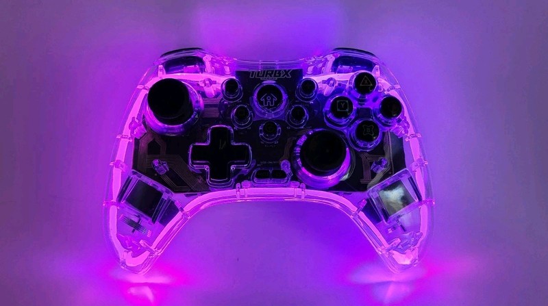 7-in-1 Wireless Game Controller Set for Nintendo Transparent **NO DONGLE**