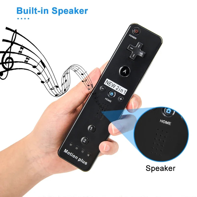 2 in 1 Wireless Bluetooth Remote Controller For Wii Wii U Controle Optional Moti gallery