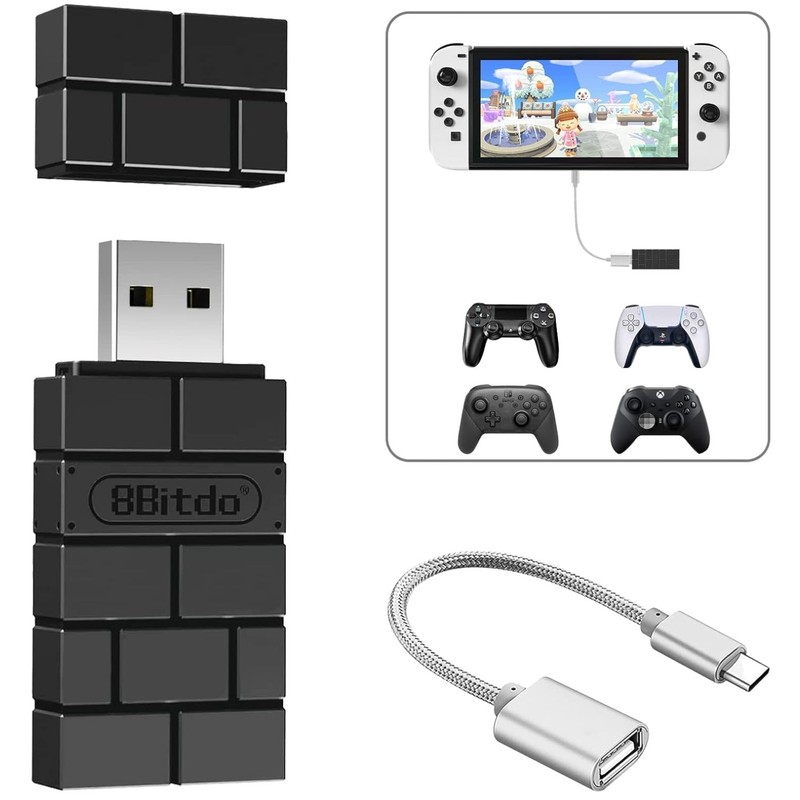 Bluetooth Controller Dongle for PS5/PS4/PS3, Xbox Series X/S/