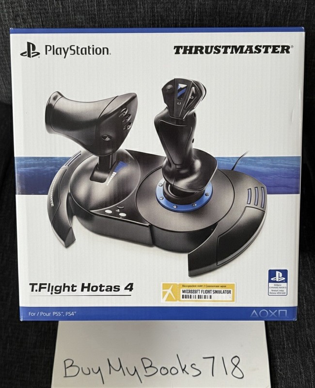 Thrustmaster T.Flight Hotas 4 Flight Stick Joystick for PS4 PS5 & PC – New