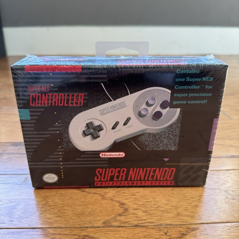 SNES Super Nintendo Controller Authentic OEM Official SNS-A-CR 1991 FACTORY SEAL