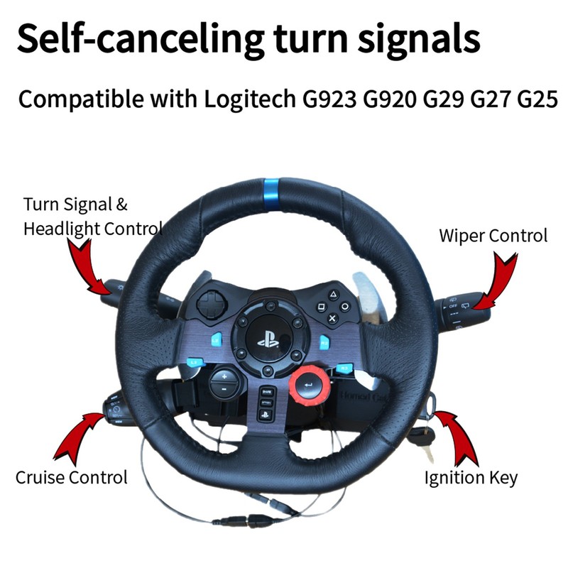 Turn Signal Wiper Switch For Logitech G920/G923 PXN Thrustmaster Steering Wheel