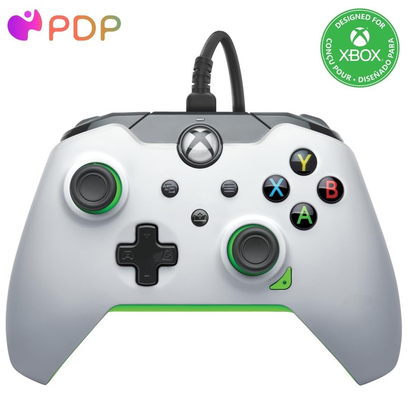 PDP Wired Xbox Gaming Controller: White/Green