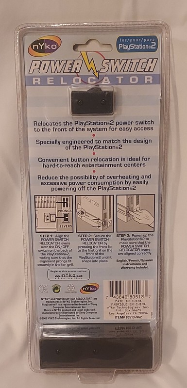NEW Nyko Power Switch Relocator for Playstation 2 PS2 gallery