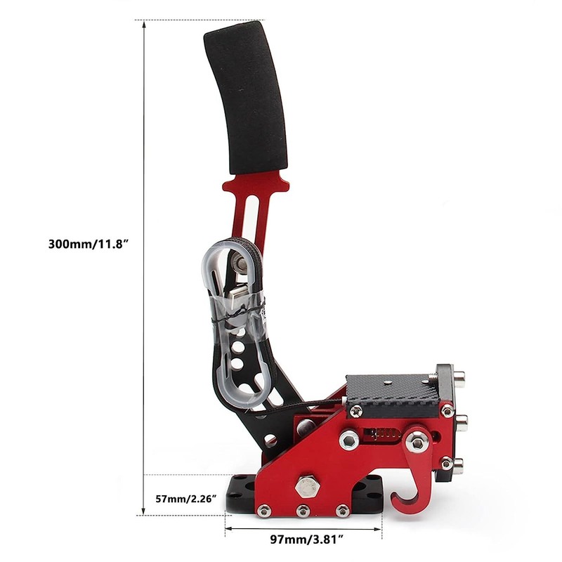 Red USB Handbrake PC Windows for Sim Racing Games G25/G27/G29/T500 gallery