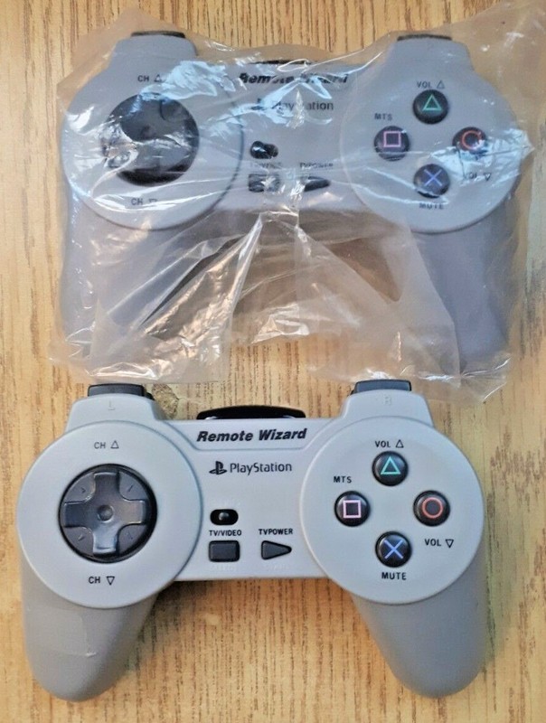 2x Sony Playstation Wireless Controllers Remote Wizard NUBY NB-034 – AS IS