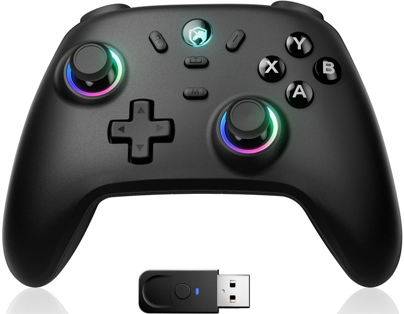 Wireless PC Gaming Controller Hall Effect Joystick 1000Hz 800mAh Battery gallery