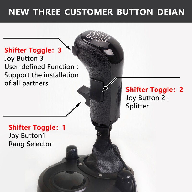 USB Truck Simulator Shifter Gearshift Knob for Logitech G29 G27 G25/Thrustmaster gallery