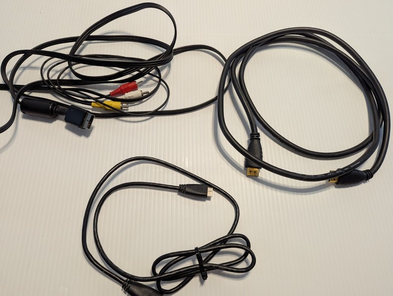 LOT OF 3 Cables HDMI to HDMI Audio Video Connector USB Cable for SONY PS2