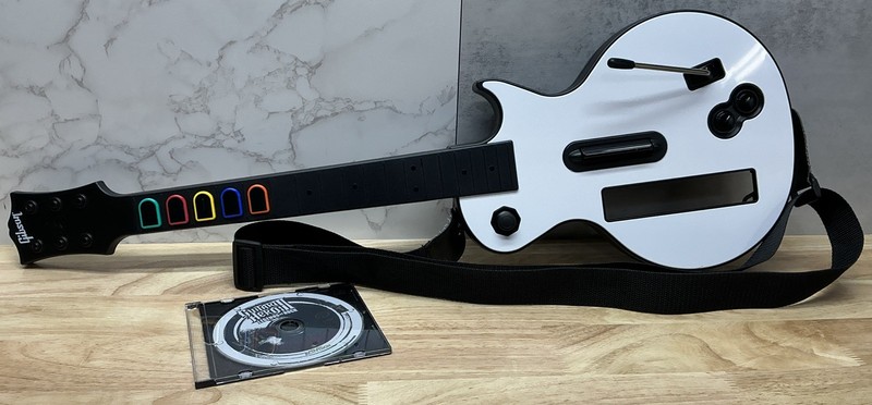 Guitar Hero Wii Les Paul Wireless Guitar Controller RedOctane – Tested, Works