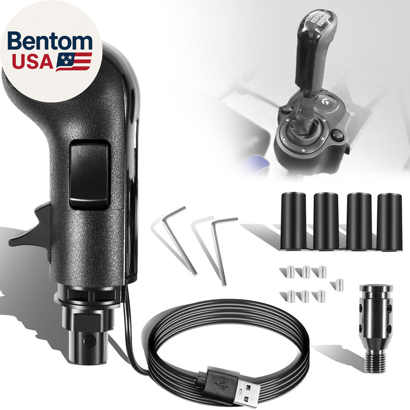 USB Truck Simulator Shifter for ATS & ETS2 – 18‑Speed Gearshift Knob with High/L gallery