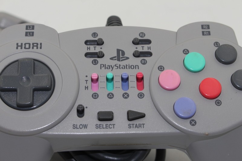 HORI FIGHTING COMMANDER Official PS1 PS2 PlayStation Controller HPS-09 Tested gallery