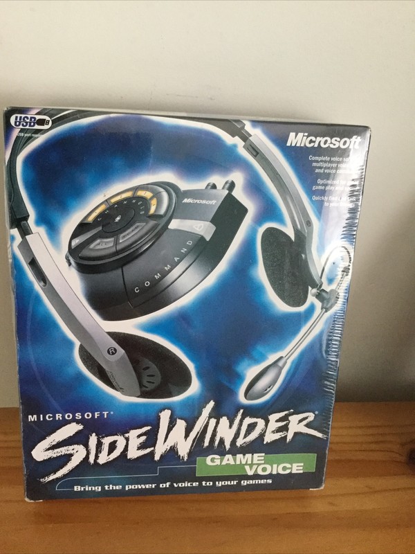 Microsoft Sidewinder Game Voice Headset Plantronics – New/Sealed – Vintage