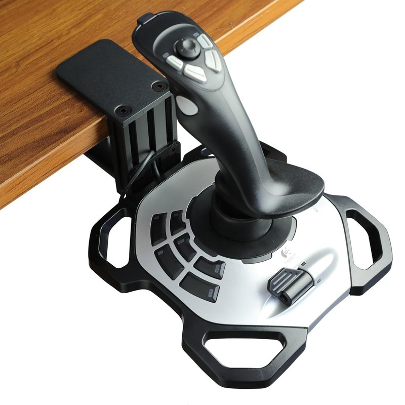 Adjustable Steel Desk Holder for Logitech G Extreme 3D PRO Joystick Gaming gallery