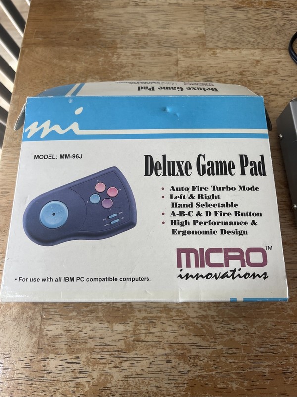 Micro Innovations Deluxe Game Pad For IBM PC Compatible Computers