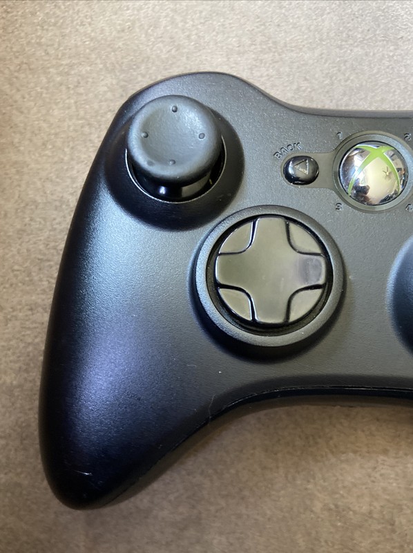 Official Microsoft Xbox 360 Black Wireless Controller! ~ Works Great! Authentic! gallery