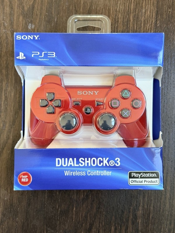 RARE UNOPENED Sony PS3 DUALSHOCK 3 Crimson Red Wireless Controller Official OEM
