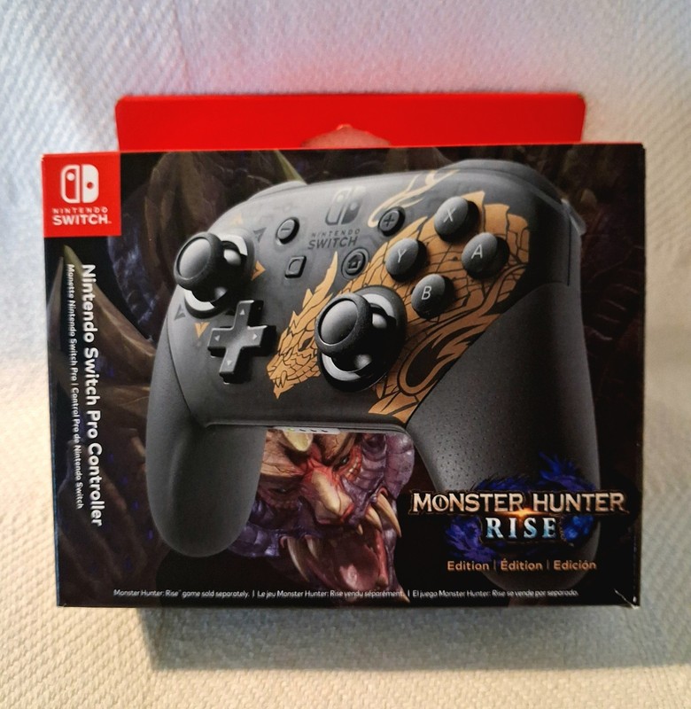 Official Pro Controller Monster Hunter Rise Nintendo Switch Brand New Near Mint