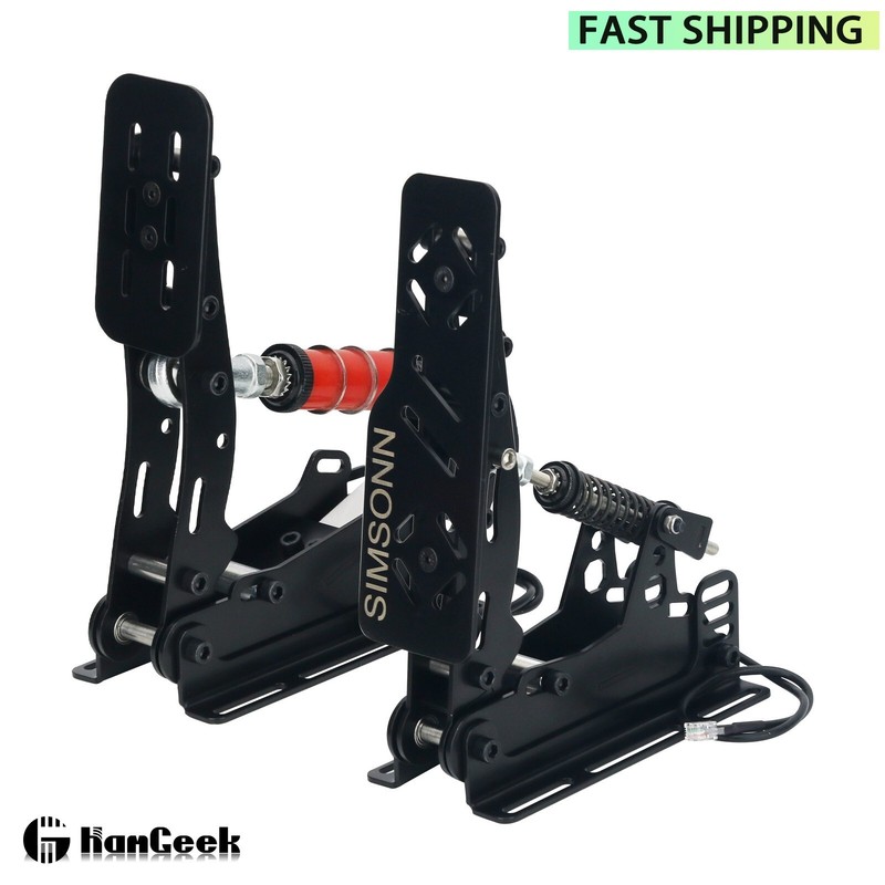 SIMSONN 2-Pedal Set HE Pedals SIM Racing Load Cell No Pedal Plate Hydraulic Rod gallery