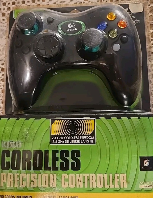 Logitech Cordless Precision Xbox Controller – Black (963321-0403) NEW SEALED