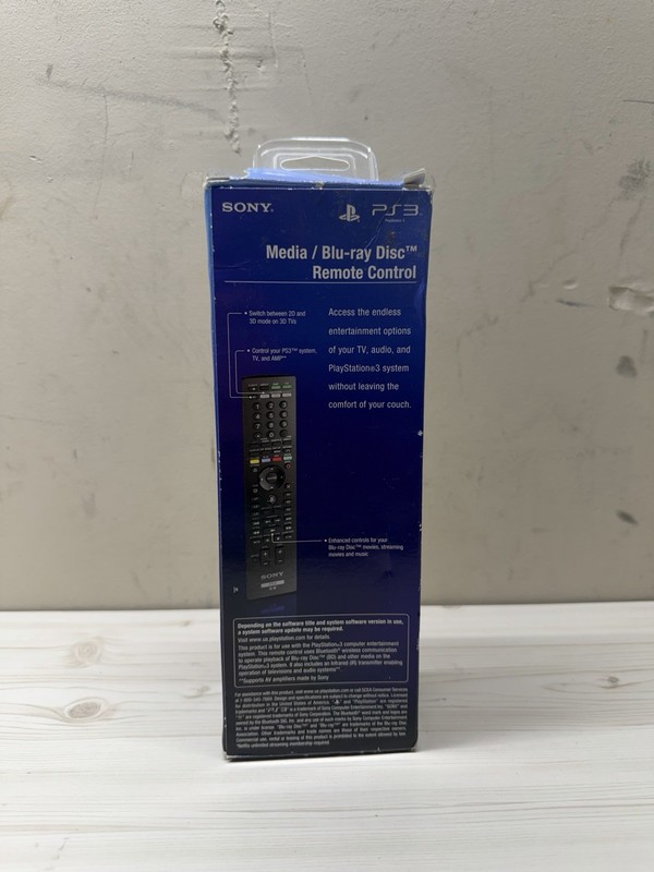 Sony OEM PlayStation 3 Media Blu-Ray Disc Remote Control PS3 Open Box gallery