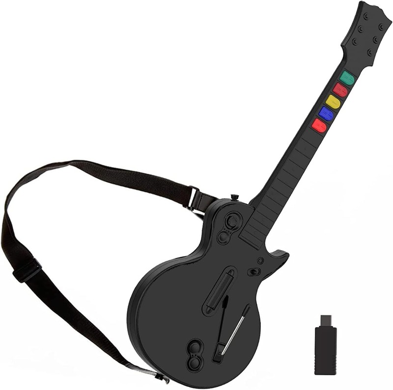 DOYO Wireless Guitar for Guitar Hero Controller PC/PS3, for Guitar Hero 3/4/5 an