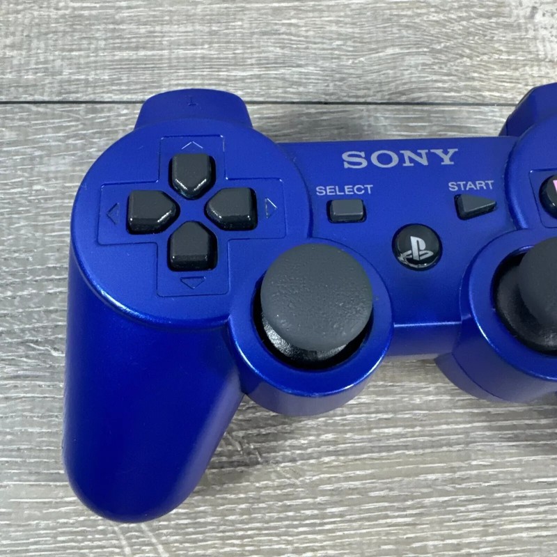 OEM Sony PlayStation 3 PS3 Blue Wireless DualShock Sixaxis Controller - Tested gallery