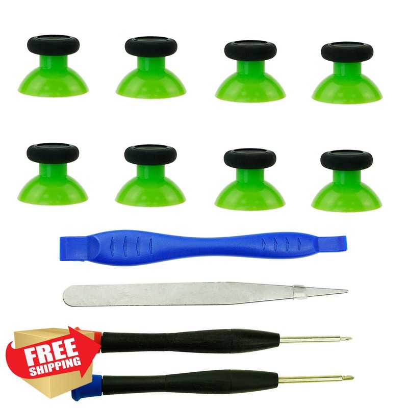 CDHKOZ 8PCS Xbox Controller Thumbsticks Black Green