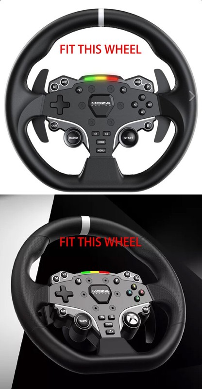 SIMPUSH MOZA R5 R3 ES 13inchs 33cm Circular steering wheel Rally sim racing gallery