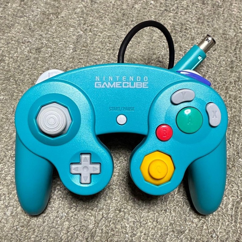 GameCube Controller, Emerald Blue, Tested and Working, Nintendo Gamecube NGC