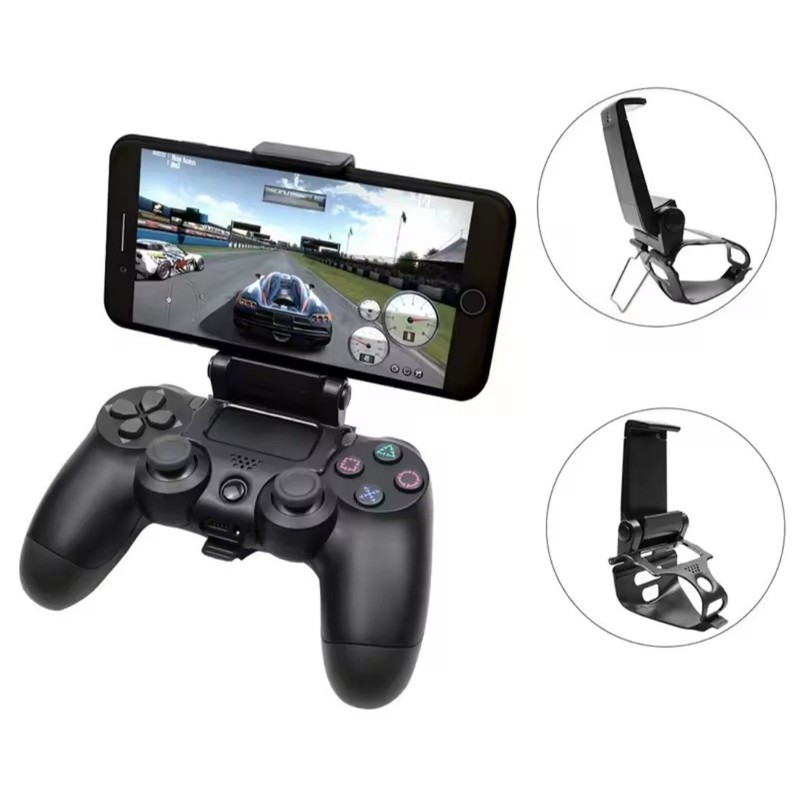Mobile Phone Clip Mount Holder for PS4 Controller Gaming Bracket Stand