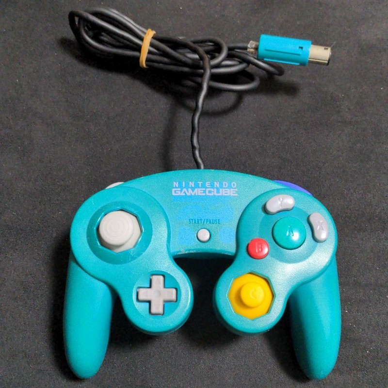 Nintendo Gamecube Controller – Emerald Blue RARE! OEM | AUTHENTIC | TESTED