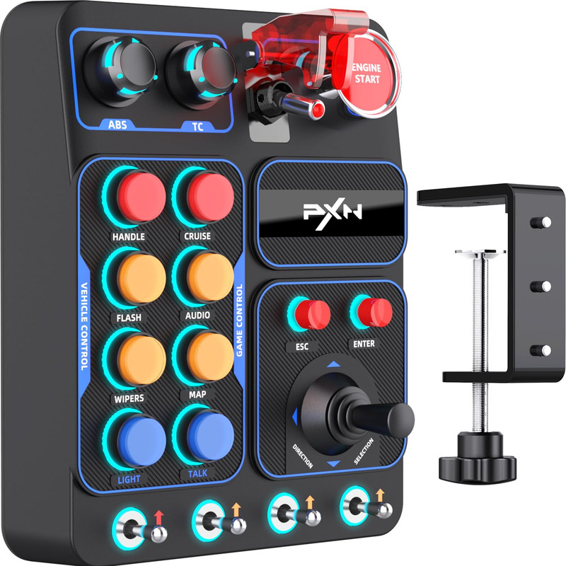CB1 Sim Racing Button Box for Racing, Truck & Farming Simulators/Games – USB Con