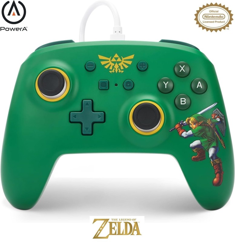 PowerA *OFFICIAL* Wired Controller *ZELDA HYRULE DEFENDER EDITION* (Switch) New